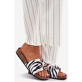 Boto Women's Cork Platform Slippers Zebra Mevuna | shoptok.hr