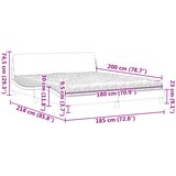 Krevet s madracem Dover sivi 180 x 200 cm od umjetne kože | shoptok.hr