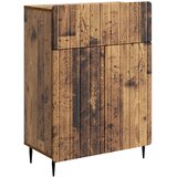 vidaXL Strani šal s predalom Star les 66 x 34,5 x 92 cm Inženirski les, (5000218026) | Shoptok.si