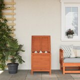 vidaXL Vrtna škatla za shranjevanje rjava 50x49x56,5 cm trdna jelka Cene