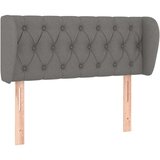  Vzglavje z ušesi temno sivo 103x23x78/88 cm blago, (20737970) | Shoptok.si