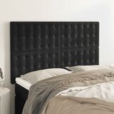  Uzglavlje Crno 144x5x118/128 cm Baršunasto | Eponuda.ba