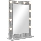 vidaXL ogledalo za šminku Siva sonoma Drvena ploča, Staklo 70 x 50 x 18 cm | shoptok.hr