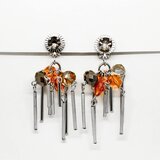 Branic Jewelry Minđuše sa narandžastim kristalima Violin | Eponuda.com