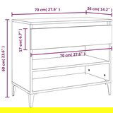 Ormarić za cipele sjajni bijeli 70x36x60 cm konstruirano drvo | shoptok.hr