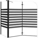  Prugasta tuš-kabina 120 x 68 x 130 cm od kaljenog stakla | shoptok.hr