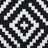 Vanjski tepih ARAKIL bijelo-crni 160 x 230 cm PP | shoptok.hr