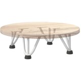  Noge s ukosnicama za stolić za kavu 4 kom. bijele 10 cm, puni čelik | shoptok.hr