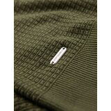 Ombre Structured knitted shirt for men - olive | shoptok.hr