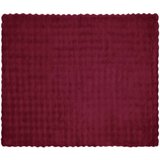  Dežnik iz umetnega zajčjega krzna Bordeaux rdeča 220 x 240 cm, (5000111919) | Shoptok.si