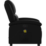  Masažni naslonjač od umjetne kože crni | shoptok.hr
