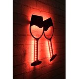 WALLXPERT led dekoracija wine glasses red cene