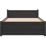  Okvir za krevet od masivnog drva crni 90 x 200 cm | Eponuda.ba