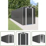  The Living Store Vrtna lopa antracitna 192x772x223 cm pocinkano jeklo - Vrtna Lopa, (21745196) Cene