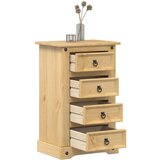  The Living Store Nočna omarica Corona 53x39x84 cm trdna borovina - Nočna Omarica, (21500200) | Shoptok.si