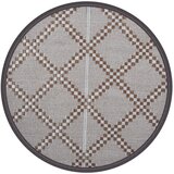 Vanjski tepih ARAKIL smeđi Ø 120 cm PP | shoptok.hr