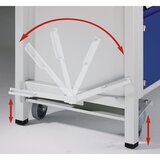 ANKE kompaktna delovna miza, pomična, pomična, z 1 predalom in primežem, širina 1270 mm | Shoptok.si