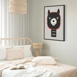  Slika - Decorative Alpaca (1 Part) Vertical 80x120 U crnom drvenom okviru | shoptok.hr