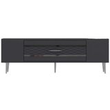 Hanah home tv polica Dekolp2 anthracite silver