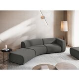 Makamii Siv žameten ležalnik (levi kot) Ekahi – | Shoptok.si