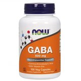 NOW Gaba 500 mg, 100 kapsula Cene