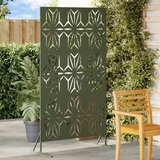 vidaXL Panel metalne ograde Maslinasta Metal Veliki Uzorak | shoptok.hr