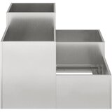  Vrtna saksija Srebrno 80 x 80 x 60 cm Nehrđajući čelik | shoptok.hr