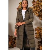 Dewberry Z6753 WOMEN'S COAT-PLAIN KHAKI | Shoptok.si