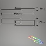 BRILO led rgbw prigušiva stropni luster frame 2xLED/21W/230V 2700-6500K+ sa daljinskim upravljačem | Eponuda.com