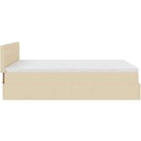  Otomanski krevet s madracem krem 140x190cm od tkanine | shoptok.hr