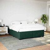  Okvir za krevet bez madraca tamnozeleni 200x200 cm baršunasti | shoptok.hr