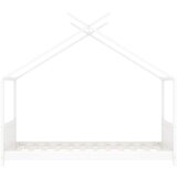  Otroški posteljni okvir bel iz trdne borovine 70x140 cm, (20650905) | Shoptok.si