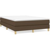  s oprugama i madracem tamnosmeđi 140 x 190 cm od tkanine | shoptok.hr