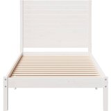  Dugi okvir kreveta bez madraca bijeli 90 x 210 cm masivno drvo | shoptok.hr