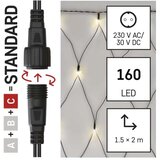  LED spoljašnja novogodišnja girlanda 160xLED/2x1,5m IP44 topla bela | Eponuda.com