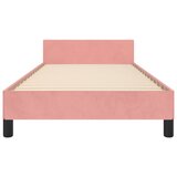  Okvir za krevet s uzglavljem ružičasti 80x200 cm baršunasti | shoptok.hr