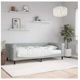 vidaXL Dnevna postelja z vzmetnico svetlo siva 90x190 cm žam | Shoptok.si