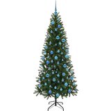 vidaXL Umestno božično drevo med 300 LED Zelena 180 cm PE in PVC | Shoptok.si