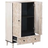  Visoka ploča Bijelo 60 x 33,5 x 100 cm Čvrsto drvo manga | shoptok.hr