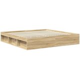  Krevetna konstrukcija Sonoma 200 x 200 cm Čvrsto borovo drvo | shoptok.hr