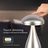  LED prigušiva punjiva stona lampa LED/1W/5V 3000-6000K 1800 mAh srebrna | Eponuda.com
