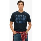 Superdry Majica 'Copper' mornarska / golobje modra | Shoptok.si