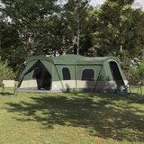 Šator za 16 osoba s krovom s pohranom Zelena 680 x 510 x 210 cm | shoptok.hr