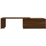  Stolić za kavu smeđa boja hrasta 150x50x35 cm konstruirano drvo | shoptok.hr