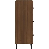  Komoda boja smeđeg hrasta 34 5 x 34 x 90 cm konstruirano drvo | shoptok.hr