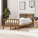 vidaXL Okvir za krevet od masivnog drva smeđa boja meda 120 x 200 cm Cijene