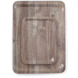 Amer Box posuda za serviranje sa uzorkom drveta od melamina, tamno drvo, 370x530mm Cene