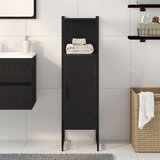 Crna ormar za kupaonicu hrast 33x33x120 5 cm konstruirano drvo | shoptok.hr