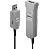 Lindy USB kabel USB 3.2 gen. 1 (USB 3.0) USB-A vtič\, USB-A vtičnica 50.00 m črna\, siva 42701, (20416523) Cene