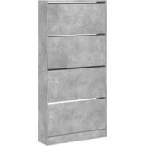 Ormarić za cipele s 4 ladice siva boja betona 80x21x163,5 cm | Eponuda.ba